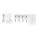 Biztonsági kapu, babarács, ECOTOYS SG-012-W, fehér, szélesség: 74–105 cm, magasság: 77 cm, egykezes nyitás, kétirányú nyílás, önzáródó, fém