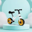 Kétkerekű futóbicikli, ECOTOYS LC-V1252, fekete, EVA habkerekek 19,5 cm, acél váz, állítható ülésmagasság: 33–41 cm, kormányfordulás határoló, 36 hónapos kortól
