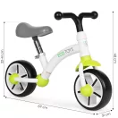 Kétkerekű futóbicikli, ECOTOYS LC-V1252, zöld, EVA habkerekek 19,5 cm, acél váz, állítható ülésmagasság: 33–41 cm, kormányfordulás határoló, 36 hónapos kortól