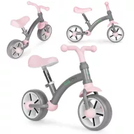   Kétkerekű futóbicikli, ECOTOYS LC-V1252, szürke, EVA habkerekek 19,5 cm, acél váz, állítható ülésmagasság: 33–41 cm, kormányfordulás határoló, 36 hónapos kortól