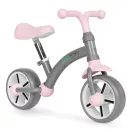 Kétkerekű futóbicikli, ECOTOYS LC-V1252, szürke, EVA habkerekek 19,5 cm, acél váz, állítható ülésmagasság: 33–41 cm, kormányfordulás határoló, 36 hónapos kortól