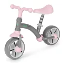 Kétkerekű futóbicikli, ECOTOYS LC-V1252, szürke, EVA habkerekek 19,5 cm, acél váz, állítható ülésmagasság: 33–41 cm, kormányfordulás határoló, 36 hónapos kortól