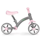 Kétkerekű futóbicikli, ECOTOYS LC-V1252, szürke, EVA habkerekek 19,5 cm, acél váz, állítható ülésmagasság: 33–41 cm, kormányfordulás határoló, 36 hónapos kortól