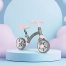 Kétkerekű futóbicikli, ECOTOYS LC-V1252, szürke, EVA habkerekek 19,5 cm, acél váz, állítható ülésmagasság: 33–41 cm, kormányfordulás határoló, 36 hónapos kortól