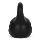 Kettlebell súlyzó, ModernHome CK-6-BC, fekete, 6 kg, műanyag burkolat, cement töltet, lapos talp, strapabíró, kezdőknek és haladóknak