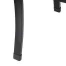 Kerti pad, Bauerkraft G-414, fekete, 125 x 53 x 82 cm, acél és öntöttvas, háttámlával, időjárásálló, teherbírás: 180 kg