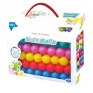 Labda szett, Multistore B100, 100 db, átmérő: 6 cm, többszínű, CE és EN71 tanúsítvánnyal, 6 hónapos kortól