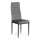 Étkezőszék, Mebelki24 VELVET4SZARY4, 4 db, szürke, 97 x 40 x 40 cm, bársony kárpit, acél lábak, magas háttámla, teherbírás: 120 kg