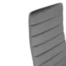 Étkezőszék, Mebelki24 VELVET4SZARY4, 4 db, szürke, 97 x 40 x 40 cm, bársony kárpit, acél lábak, magas háttámla, teherbírás: 120 kg