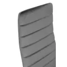 Étkezőszék, Mebelki24 VELVET4SZARY4, 4 db, szürke, 97 x 40 x 40 cm, bársony kárpit, acél lábak, magas háttámla, teherbírás: 120 kg