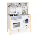 Játékkonyha, ECOTOYS 7271, 70 x 30,5 x 93,5 cm, MDF, hanghatásokkal, LED világítással, sütővel, mosógéppel, mikróval, páraelszívóval, mosogatóval, 5 db konyhai kiegészítővel, 3 éves kortól