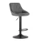 Bárszék, Leobert 3436-1-KAST-AREX66, szürke, 63-83,5 cm ülésmagasság, háttámlás, lábtartóval, fekete talp, teherbírás: 110 kg