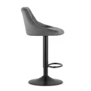 Bárszék, Leobert 3436-1-KAST-AREX66, szürke, 63-83,5 cm ülésmagasság, háttámlás, lábtartóval, fekete talp, teherbírás: 110 kg