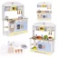 Játékkonyha, ECOTOYS TL103013, fa, 68,5 x 26 x 82 cm, sütővel, mosogatóval, mosógéppel, mikrohullámú sütővel, 12 db tartozékkal