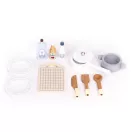 Játékkonyha, ECOTOYS TL103013, fa, 68,5 x 26 x 82 cm, sütővel, mosogatóval, mosógéppel, mikrohullámú sütővel, 12 db tartozékkal