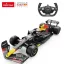 Távirányítós autó, Rastar, Red Bull Racing RB18, sötétkék, 47 cm, 1:12 méretarány, teljes irányítás, elemes (5+2 db AA, nem tartozék)