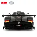 Távirányítós autó, Rastar, Pagani Zonda R, fekete, 33 cm, 1:14 méretarány, teljes irányítás, elemes (5+2 db AA, nem tartozék)