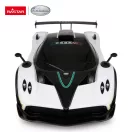 Távirányítós autó, Rastar, Pagani Zonda R, fehér, 33 cm, 1:14 méretarány, teljes irányítás, elemes (5+2 db AA, nem tartozék)