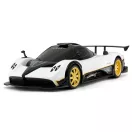 Távirányítós autó, Rastar, Pagani Zonda R, fehér, 33 cm, 1:14 méretarány, teljes irányítás, elemes (5+2 db AA, nem tartozék)