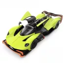 Távirányítós autó, Rastar, Aston Martin Valkyrie AMR Pro, zöld/fekete, 36 cm, 1:14 méretarány, nyitható ajtók, teljes irányítás, elemes (5+2 db AA, nem tartozék)