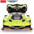 Távirányítós autó, Rastar, Aston Martin Valkyrie AMR Pro, zöld/fekete, 36 cm, 1:14 méretarány, nyitható ajtók, teljes irányítás, elemes (5+2 db AA, nem tartozék)