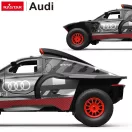 Távirányítós autó, Rastar, Audi RS Q E-Tron, sötétszürke, 34 cm, 1:14 méretarány, teljes irányítás, két sebességfokozat, drift funkció, teljes irányítás, elemes (5+2 db AA, nem tartozék)