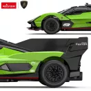 Távirányítós autó, Rastar, Lamborghini SC63 LMDh 10160, fekete/zöld, 20 cm, 1:24 méretarány, teljes irányítás, elemes (3+2 db AA, nem tartozék)