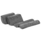 Gyerek moduláris fotel, ECOTOYS TMSRT-17-GY, szürke, 10 modul, levehető és mosható huzat, habszivacs, átalakítható kanapévá, puffá, matraccá, teherbírás: 80 kg
