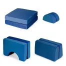 Gyerek moduláris fotel, ECOTOYS TMSRT-13-NB, kék, 8 modul, levehető és mosható huzat, habszivacs, átalakítható kanapévá, puffá, matraccá, teherbírás: 120 kg