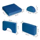 Gyerek moduláris fotel, ECOTOYS TMSRT-13-NB, kék, 8 modul, levehető és mosható huzat, habszivacs, átalakítható kanapévá, puffá, matraccá, teherbírás: 120 kg