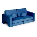 Gyerek moduláris fotel, ECOTOYS TMSRT-15-NB, kék, 10 modul, levehető és mosható huzat, habszivacs, átalakítható kanapévá, puffá, matraccá, teherbírás: 120 kg