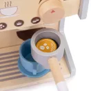 Fa kávéfőző, ECOTOYS HM328245, boltos kiegészítővel, 26 db tartozék, lekerekített élek, 3 éves kortól