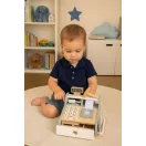Játék pénztárgép, ECOTOYS HM328241, 22 x 17 x 17 cm, szkennerrel és kártyaolvasóval, nyitható fiókkal, érmékkel és bankjegyekkel, 3 éves kortól