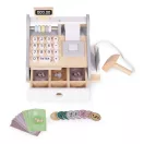 Játék pénztárgép, ECOTOYS HM328241, 22 x 17 x 17 cm, szkennerrel és kártyaolvasóval, nyitható fiókkal, érmékkel és bankjegyekkel, 3 éves kortól
