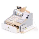 Játék pénztárgép, ECOTOYS HM328241, 22 x 17 x 17 cm, szkennerrel és kártyaolvasóval, nyitható fiókkal, érmékkel és bankjegyekkel, 3 éves kortól