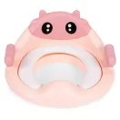 Gyerek WC-ülőke, ECOTOYS HA-P17-18-PK, rózsaszín, lépcsős fellépővel, csúszásmentes, állítható, párnázott ülőke, univerzális, műanyag