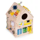 Fa babaház, ECOTOYS 2560, XXL, 32 x 32 x 45 cm, 1 szint, 30 db tartozék, zenélő elemekkel, nyitható tető és ajtók