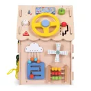 Fa babaház, ECOTOYS 2560, XXL, 32 x 32 x 45 cm, 1 szint, 30 db tartozék, zenélő elemekkel, nyitható tető és ajtók