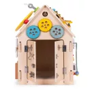 Fa babaház, ECOTOYS 2560, XXL, 32 x 32 x 45 cm, 1 szint, 30 db tartozék, zenélő elemekkel, nyitható tető és ajtók