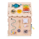 Fa babaház, ECOTOYS 2560, XXL, 32 x 32 x 45 cm, 1 szint, 30 db tartozék, zenélő elemekkel, nyitható tető és ajtók