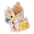 Fa babaház, ECOTOYS 2560, XXL, 32 x 32 x 45 cm, 1 szint, 30 db tartozék, zenélő elemekkel, nyitható tető és ajtók
