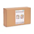 Fa babaház, ECOTOYS 2560, XXL, 32 x 32 x 45 cm, 1 szint, 30 db tartozék, zenélő elemekkel, nyitható tető és ajtók