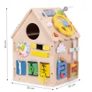 Fa babaház, ECOTOYS 2560, XXL, 32 x 32 x 45 cm, 1 szint, 30 db tartozék, zenélő elemekkel, nyitható tető és ajtók