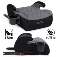   Autós ülésmagasító, ECOTOYS RDCF04-ISO, 125–150 cm, Isofix, i-Size (ECE R129/03), pohártartóval, karfás, mosható huzat