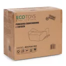 Autós ülésmagasító, ECOTOYS RDCF04-ISO, 125–150 cm, Isofix, i-Size (ECE R129/03), pohártartóval, karfás, mosható huzat