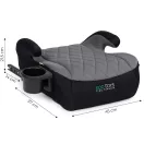 Autós ülésmagasító, ECOTOYS RDCF04-ISO, 125–150 cm, Isofix, i-Size (ECE R129/03), pohártartóval, karfás, mosható huzat