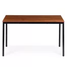 Étkezőasztal, ModernHome NORD-WD-BC, 120 x 60 cm, téglalap alakú, magasság: 73,5 cm, fém lábak, MDF asztallap, fém váz, csúszásgátló talpak, teherbírás: 100 kg