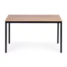 Étkezőasztal, ModernHome NORD-O-BC, 120 x 60 cm, téglalap alakú, magasság: 73,5 cm, fém lábak, MDF asztallap, fém váz, csúszásgátló talpak, teherbírás: 100 kg