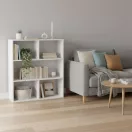 Tárolópolc, ModernHome S-20-W, 3 szintes, 87 x 87 x 24 cm, fehér, laminált forgácslap, karcálló, 10 kg/polc teherbírás