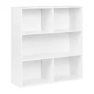 Tárolópolc, ModernHome S-20-W, 3 szintes, 87 x 87 x 24 cm, fehér, laminált forgácslap, karcálló, 10 kg/polc teherbírás